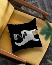 Black Bass Guitar Square Pillowcase aos-pillow-square-front-lifestyle-07
