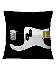 Black Bass Guitar Square Pillowcase front