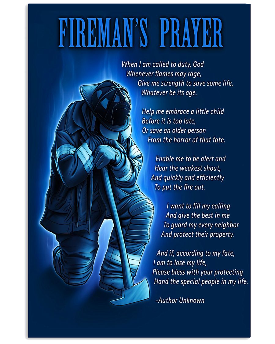 Firefighter's Prayer 11x17 Poster