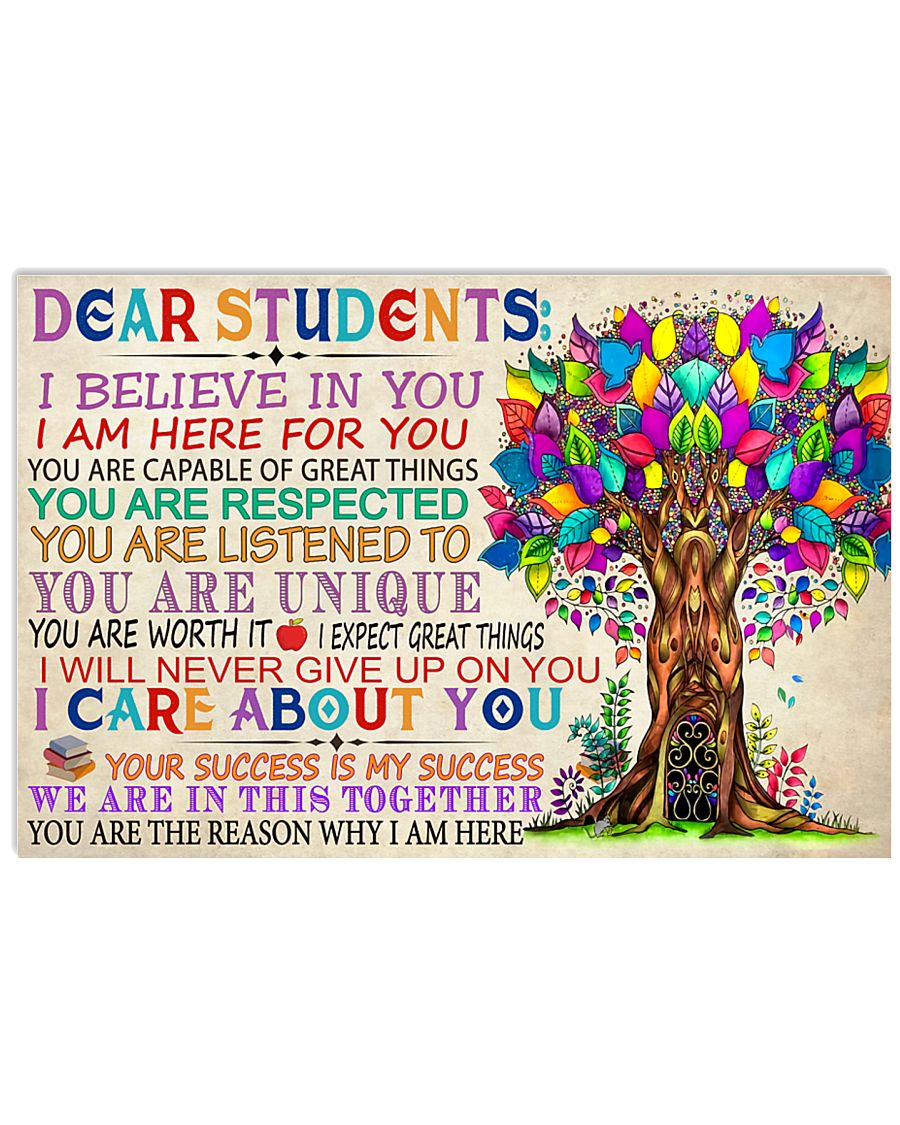 Teacher Dear Students 17x11 Poster