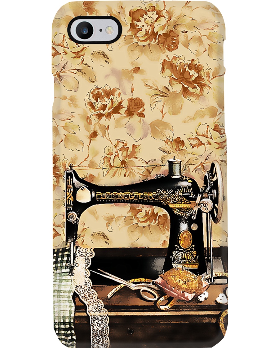 Vintage Daisy Sewing Machine Phone Case