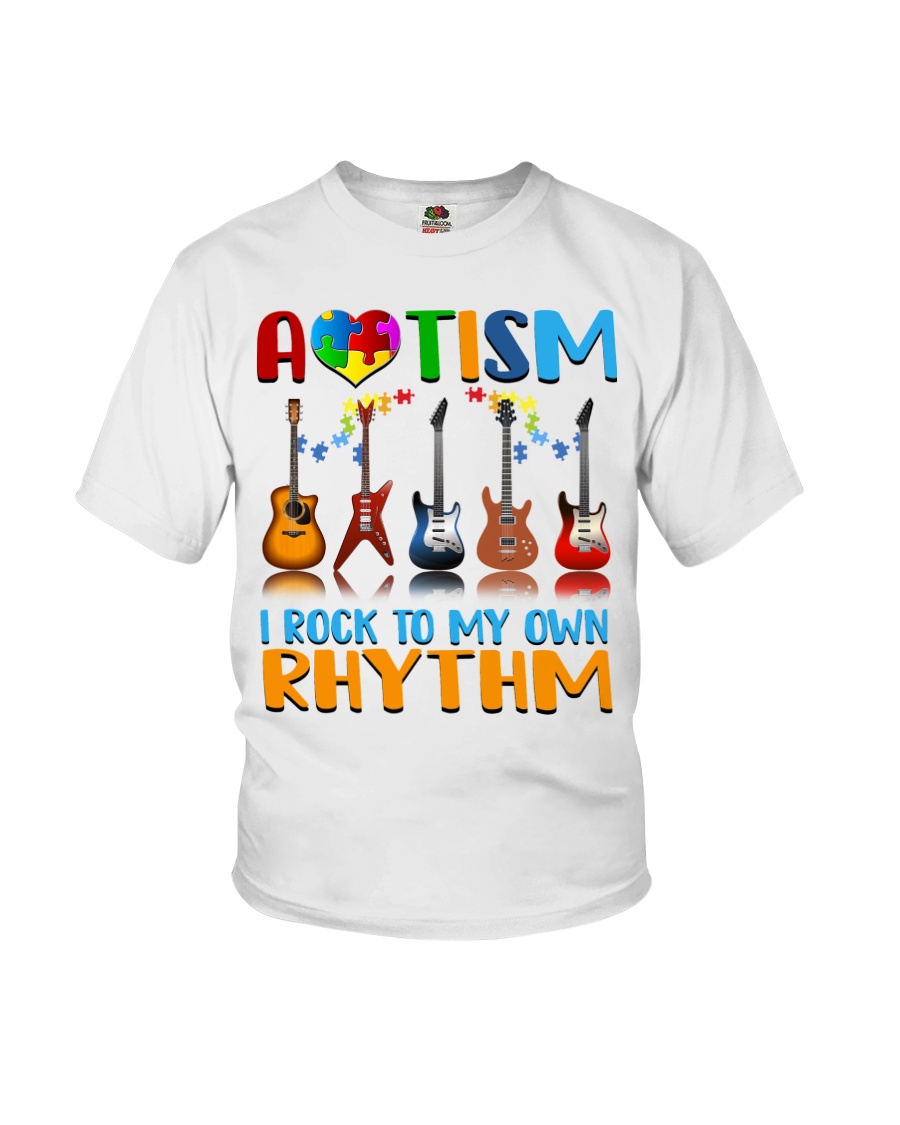 Autism Awareness I rock my own rhythm Youth T-Shirt