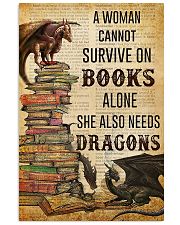 Book Lovers She Also Needs Dragons 11x17 Poster front