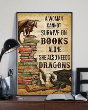 Book Lovers She Also Needs Dragons 11x17 Poster lifestyle-poster-2