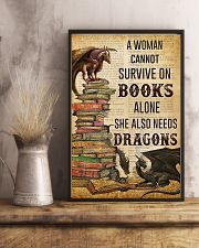 Book Lovers She Also Needs Dragons 11x17 Poster lifestyle-poster-3