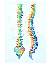 Chiropractor Anatomical Spine Watercolor 11x17 Poster front