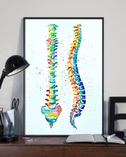 Chiropractor Anatomical Spine Watercolor 11x17 Poster lifestyle-poster-2