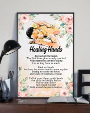 Massage Therapist Healing Hands 24x36 Poster lifestyle-poster-2