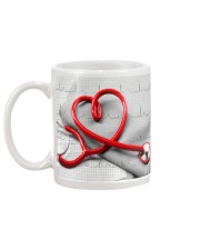 Cardiologist Red Stethscope Mug back