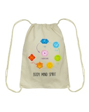 Yoga Body mind spirit Drawstring Bag thumbnail