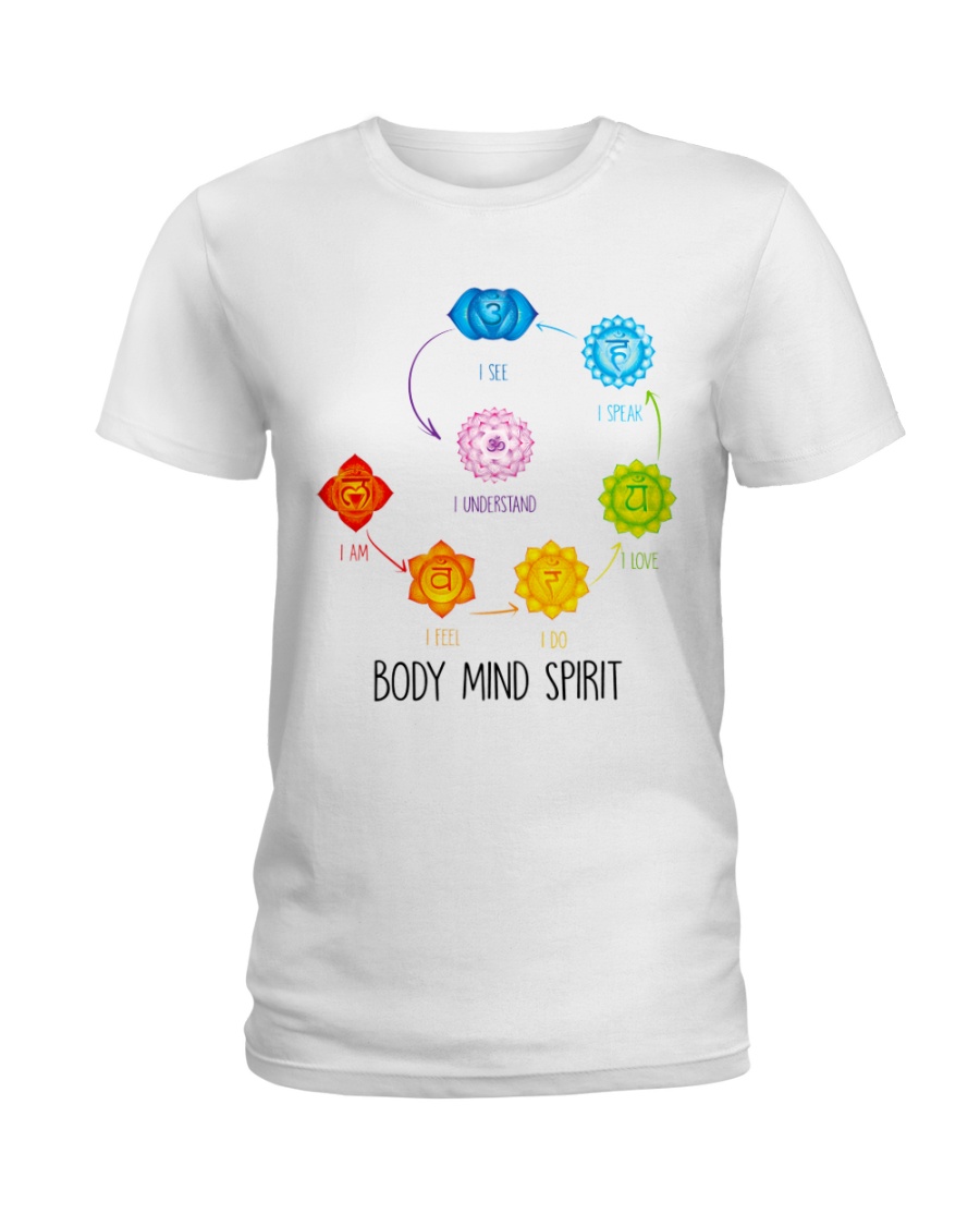 Yoga Body mind spirit Ladies T-Shirt