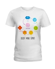 Yoga Body mind spirit Ladies T-Shirt front