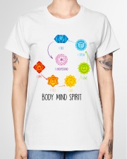 Yoga Body mind spirit Ladies T-Shirt garment-tshirt-ladies-front-01