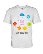 Yoga Body mind spirit V-Neck T-Shirt thumbnail