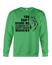 Breast Cancer You Can't Scare Me Crewneck Sweatshirt tile