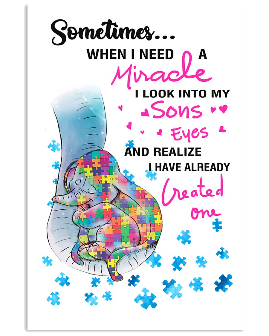 Autism Awareness I have created a miracle 11x17 Poster