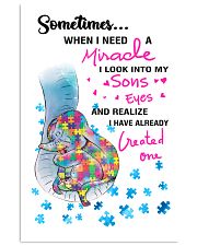 Autism Awareness I have created a miracle 11x17 Poster front
