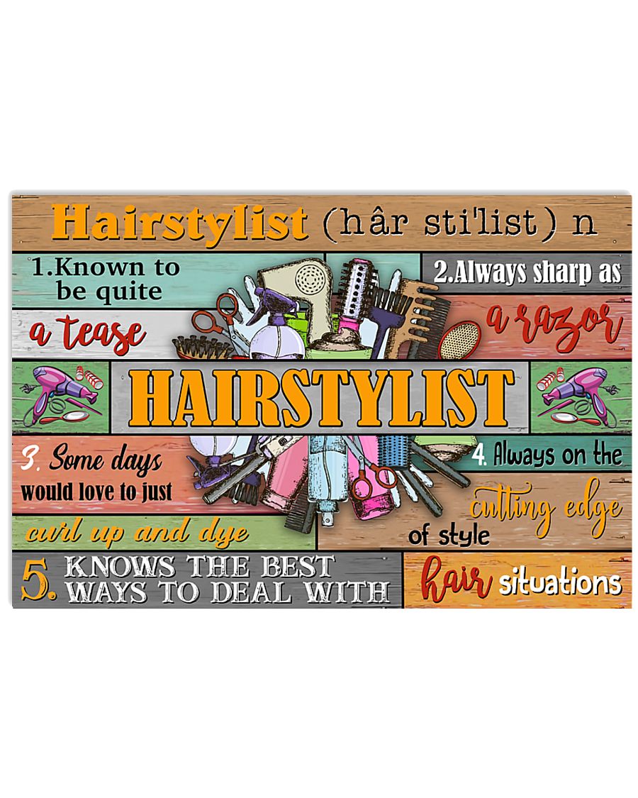 Hairstylist Noun 17x11 Poster