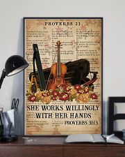 Violin She works willingly with her hands 11x17 Poster lifestyle-poster-2
