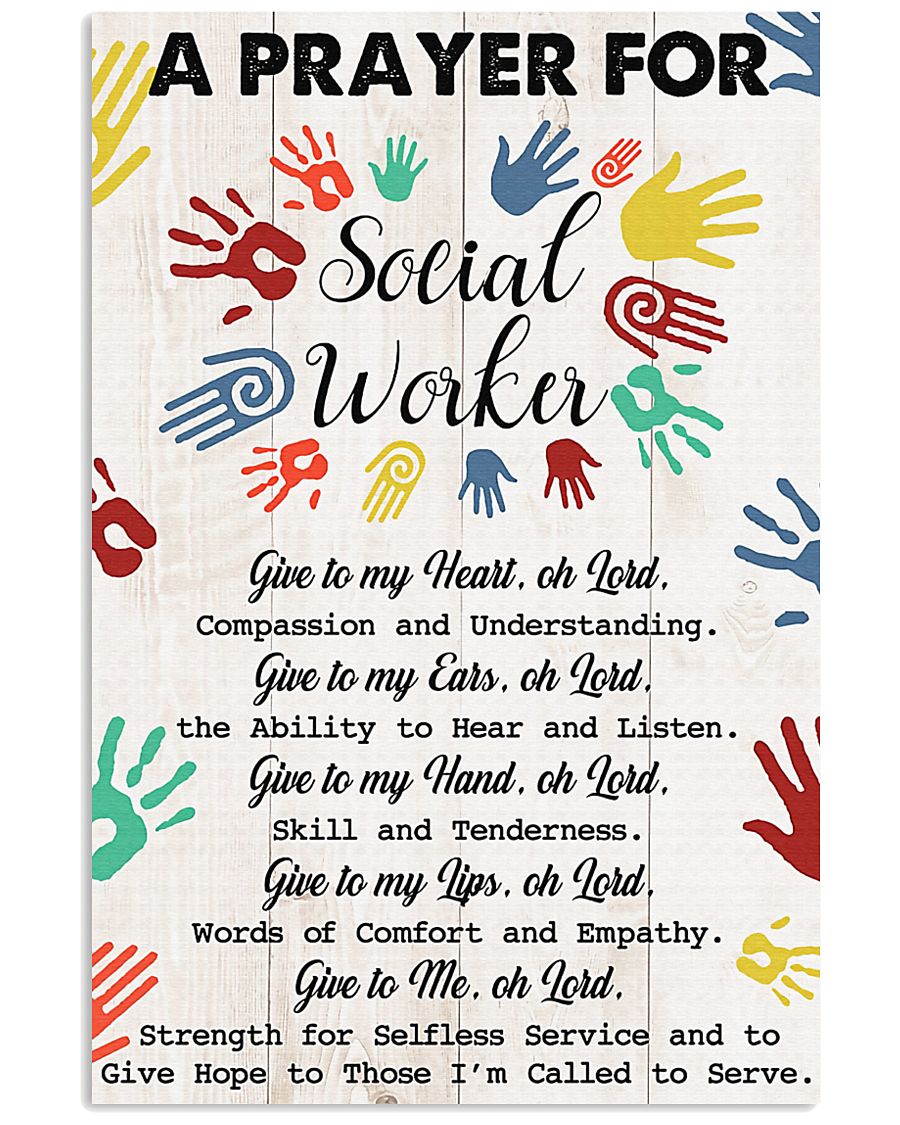 Social Worker A prayer for social worker 11x17 Poster