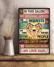 Hairdresser In This Salon We Love Hair 11x17 Poster lifestyle-poster-3