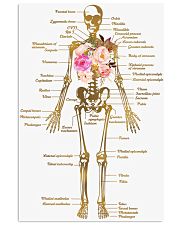 Floral Skeleton Parts Art Print 11x17 Poster front