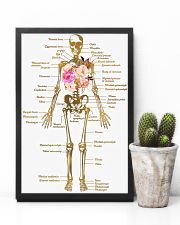 Floral Skeleton Parts Art Print 11x17 Poster lifestyle-poster-8