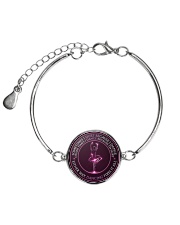 Ballet - Dancing fixes it all Metallic Circle Bracelet thumbnail