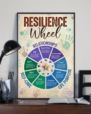 Social Worker Resilience Wheel 11x17 Poster lifestyle-poster-2