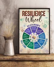 Social Worker Resilience Wheel 11x17 Poster lifestyle-poster-3