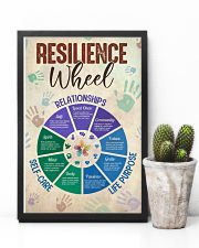 Social Worker Resilience Wheel 11x17 Poster lifestyle-poster-8