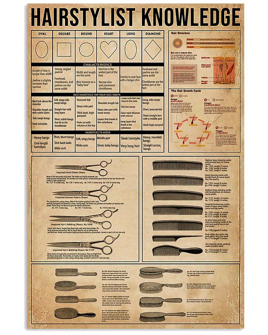 Hairstylist Knowledge 11x17 Poster