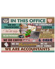 Accountant - In this office 17x11 Poster front