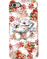 Nurse Floral Hat Stethoscope Phone Case i-phone-7-case