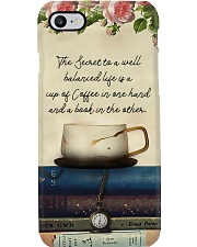 Librarian A Balanced Life With Coffee And Books Phone Case i-phone-7-case