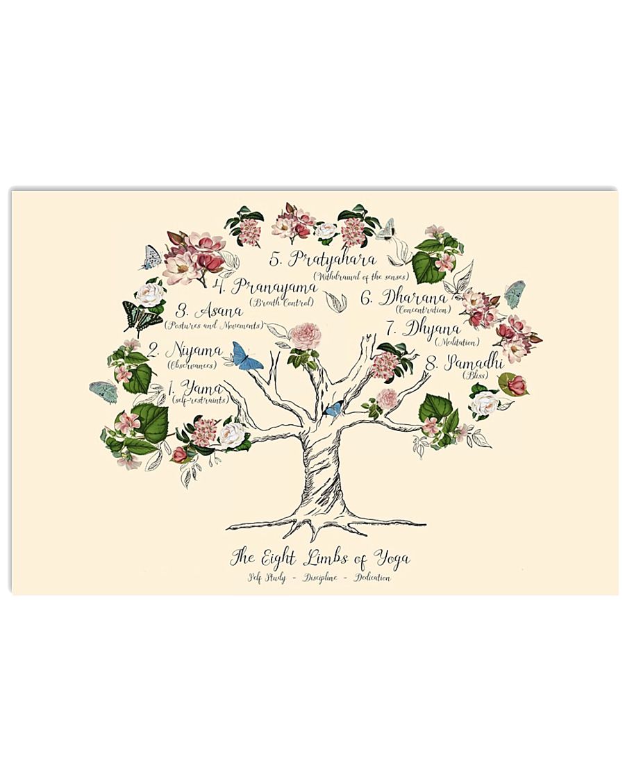 The eight limbs of Yoga 17x11 Poster