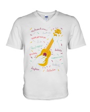 Play Ukulele Singing V-Neck T-Shirt tile