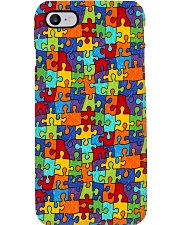 Autism Awareness Colorful Puzzle Phone Case i-phone-8-case