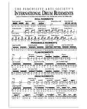 Drummer - Drum Rudiments 11x17 Poster front