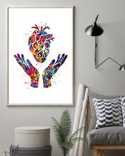 Cardiologist Heart Health Watercolor 11x17 Poster lifestyle-poster-1