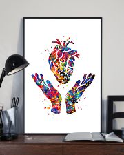 Cardiologist Heart Health Watercolor 11x17 Poster lifestyle-poster-2
