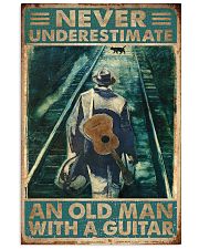 Never Underestimate An Old Man With A Guitar 11x17 Poster front