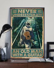 Never Underestimate An Old Man With A Guitar 11x17 Poster lifestyle-poster-2