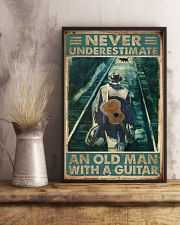 Never Underestimate An Old Man With A Guitar 11x17 Poster lifestyle-poster-3