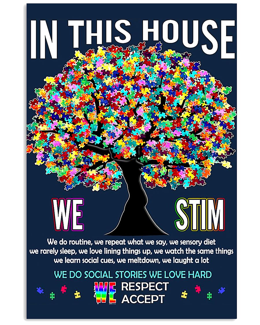 Autism awareness in this house 11x17 Poster