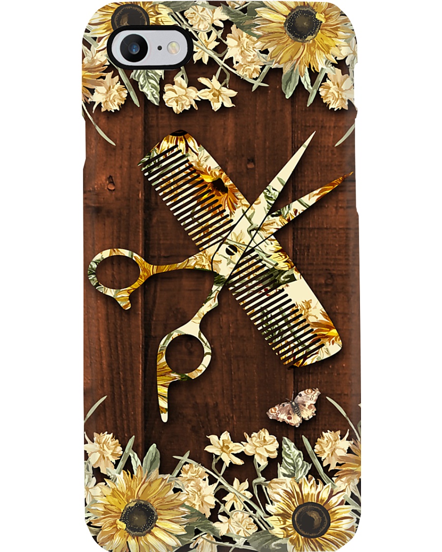 Hairdresser Vintage Flowery Tools Phone Case