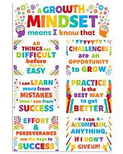 Growth Mindset Colorful Teacher 11x17 Poster front