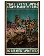 Time Spent With Sewing Machines And Cats 11x17 Poster front