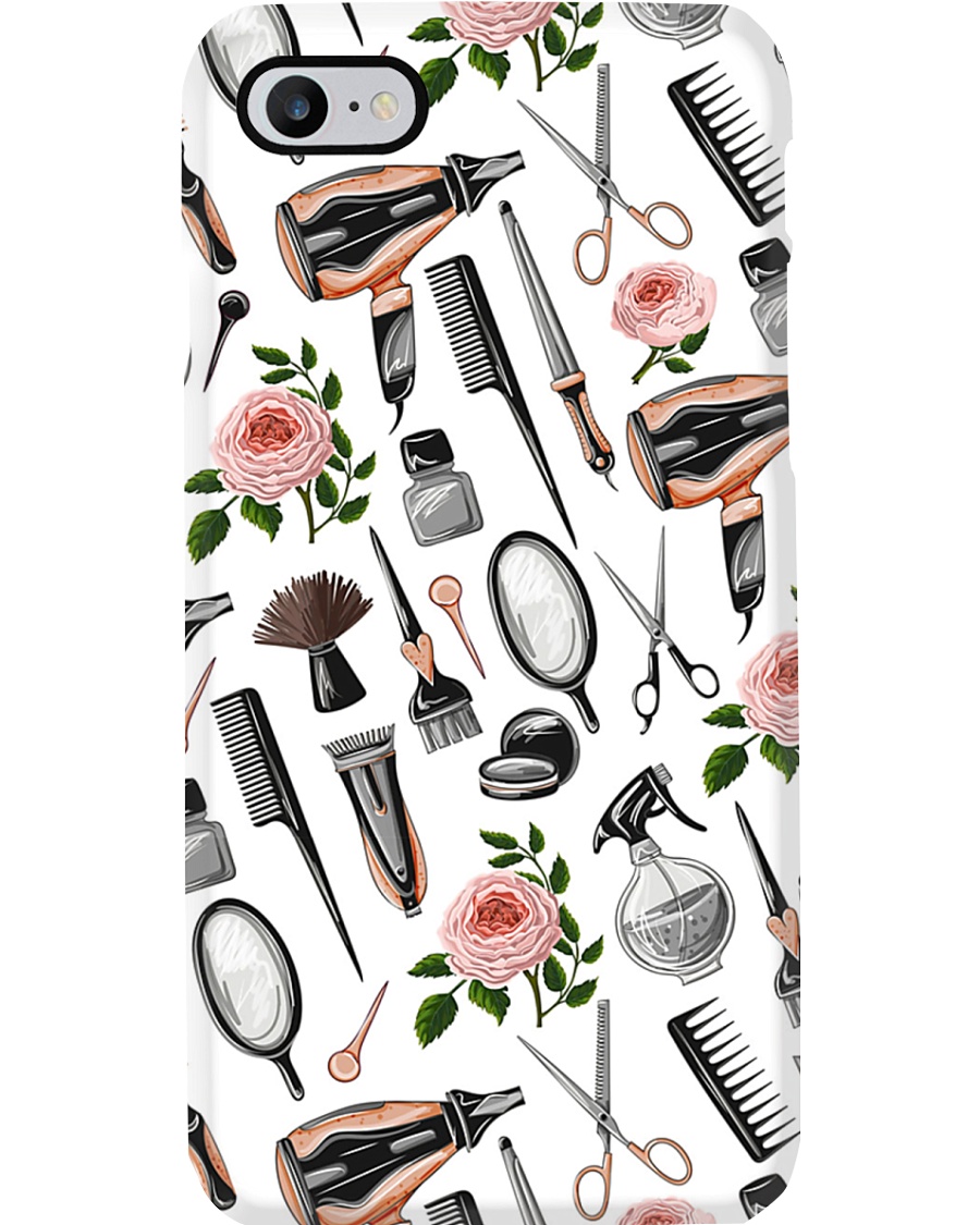 Hairdresser Vintage Flower Tools Phone Case