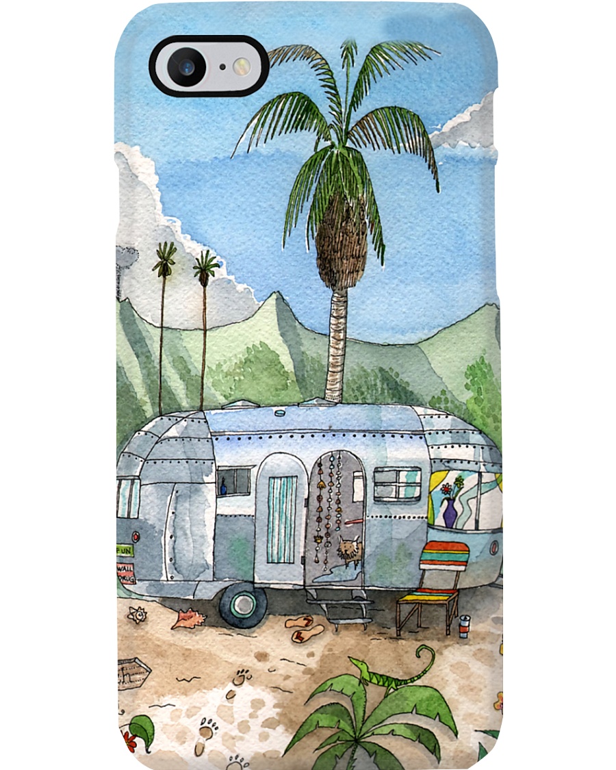 Camping In The Beach Phone Case